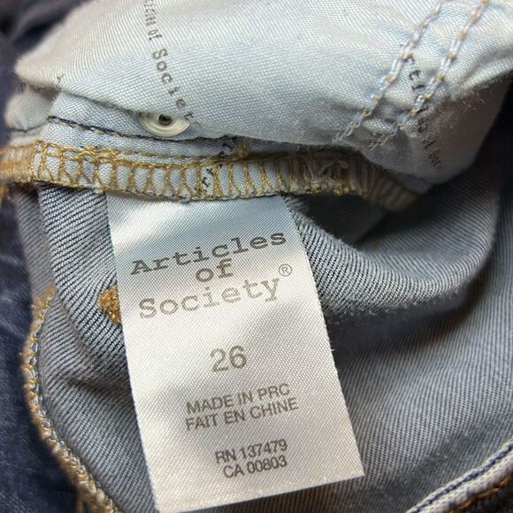 Articles of Society raw hem skinny jeans Size 3 EUC - Picture 8 of 11